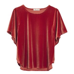 Madewell plus size
Velvet Butterfly Top New